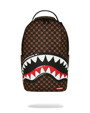 SHARKS IN PARIS WTF BUBBLE BROWN CHECK BACKPACK 910B8634NSZ