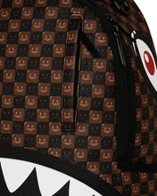 SHARKS IN PARIS WTF BUBBLE BROWN CHECK BACKPACK 910B8634NSZ