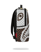 CREAM AND BROWN TEAR CHECK BACKPACK 910B8290NSZ