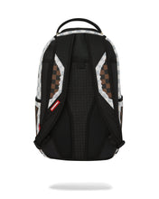 CREAM AND BROWN TEAR CHECK BACKPACK 910B8290NSZ