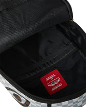 CREAM AND BROWN TEAR CHECK BACKPACK 910B8290NSZ