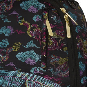 ZAINO EMBROIDERED DRAGONS BACKPACK 910B3605NSZ