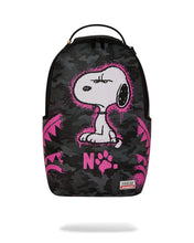 PEANUTS SNOOPY PINK STENCIL DLXSV BACKPACK 910B8781NSZ