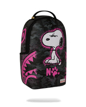 PEANUTS SNOOPY PINK STENCIL DLXSV BACKPACK 910B8781NSZ