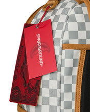 EMBOSSED CREAM CHECK BACKPACK 910B8848NSZ