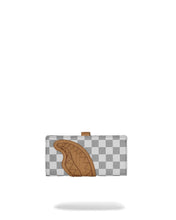 EMBOSSED CREAM CHECK SINGLE FOLD WALLET 910W9402NSZ