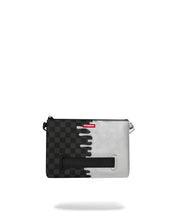 SILVER SIDE DRIP BLACK CHECK CROSSBODY POUCHETTE 910B8912NSZ