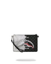 SILVER SIDE DRIP BLACK CHECK CROSSBODY POUCHETTE 910B8912NSZ
