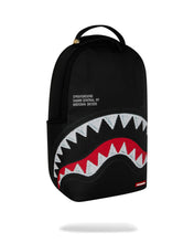 SHARK CENTRAL BLACK EMBROIDERED SHARK BACKPACK 910B9629NSZ
